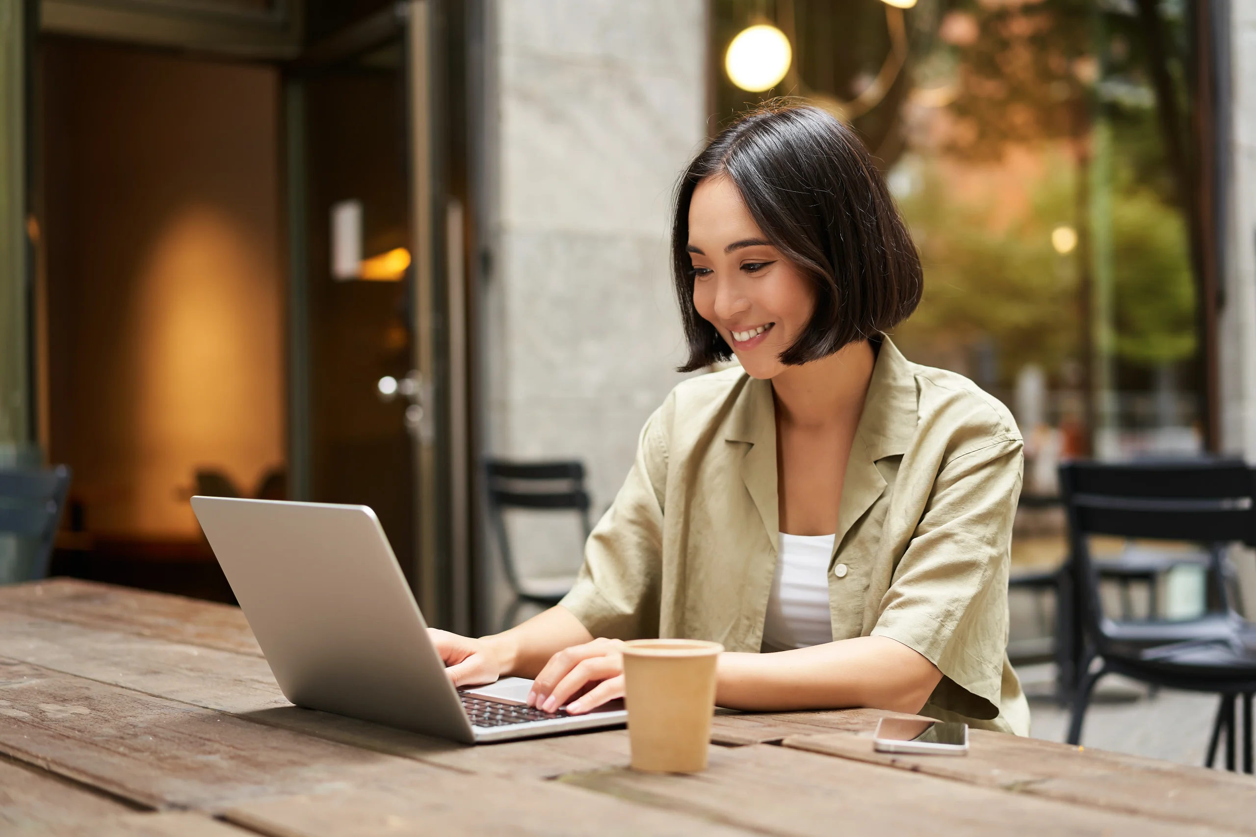 Student with laptop having online counselling session from home